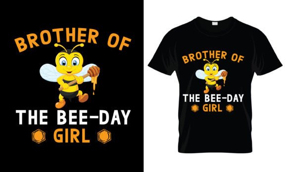 Brother of the Bee Day Girl T-Shirt