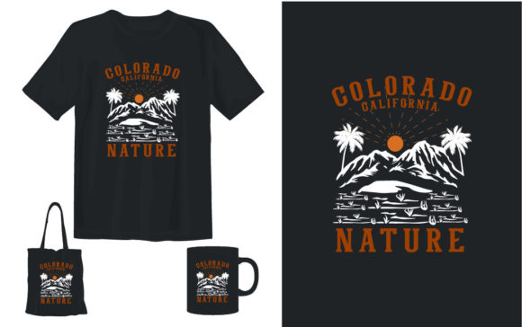 California Colorado Nature T-shirt Graphics