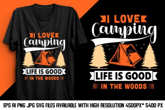 Camping Creative T-Shirt Design Vector