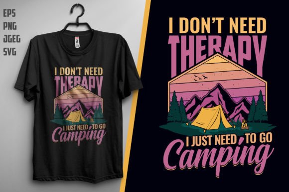 Camping T Shirt Design: Graphics and Print Templates for Outdoor Enthusiasts