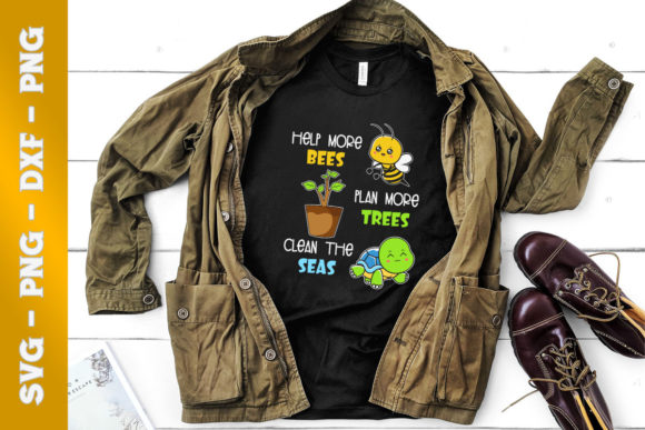 Earth Day Save Nature Help More Bees Graphics