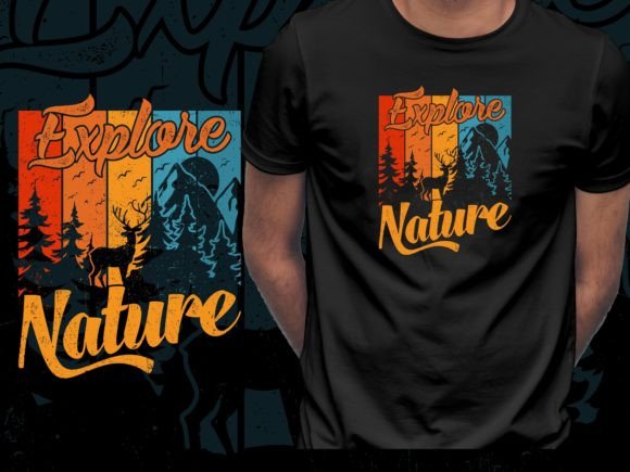 Explore Nature Camping T Shirt Design