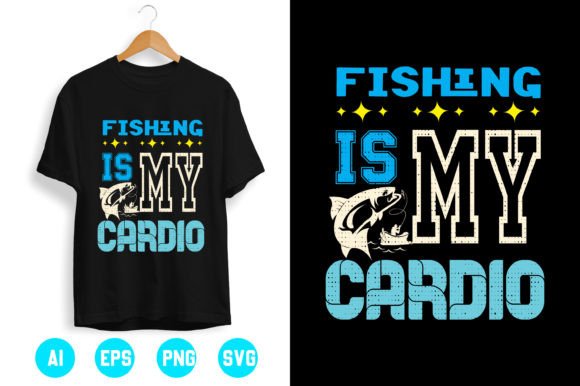 Fishing T-shirt Design 22: Graphics for Real Projects
