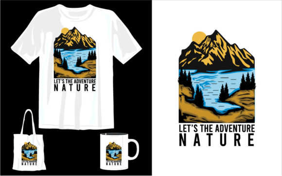 Nature Adventure T-shirt Design Graphics