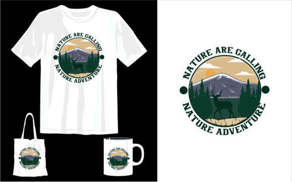 Nature Are Calling T-shirt Design Graphics