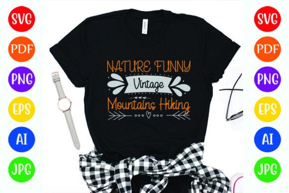Nature Funny Vintage Mountains Hiking Graphics