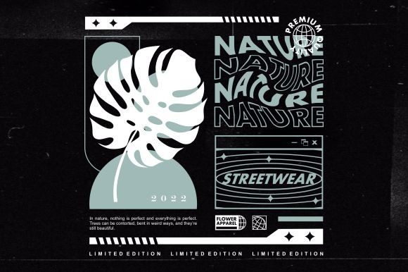 Nature Graphic Design for T Shirt