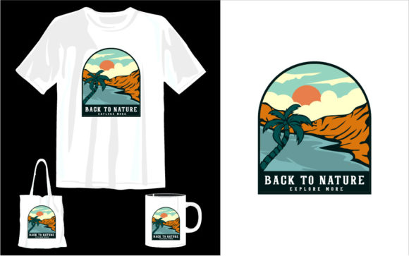 Nature Illustration T-shirt Design