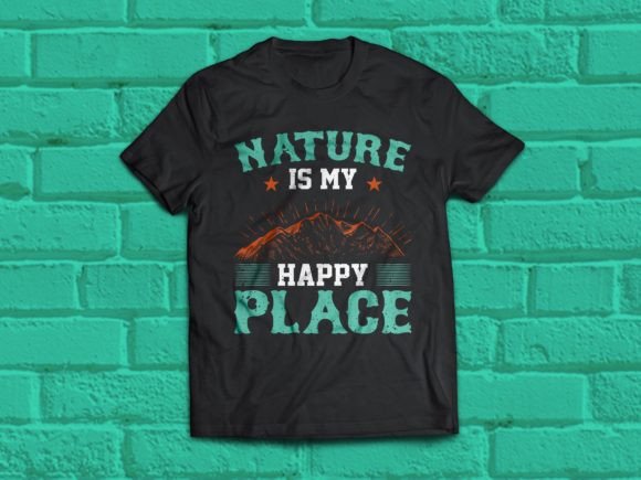 Nature is My Happy Place T Shirt Design