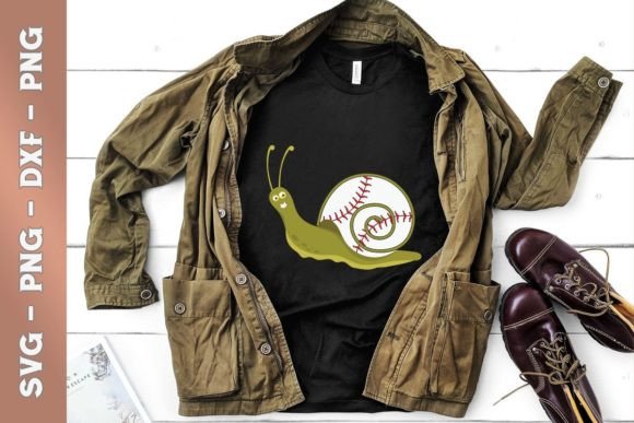 Snail Moon Nature Gift Idea Baseball Graphics
