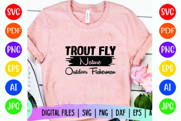 Trout Fly Nature Outdoor Fisherman Graphics