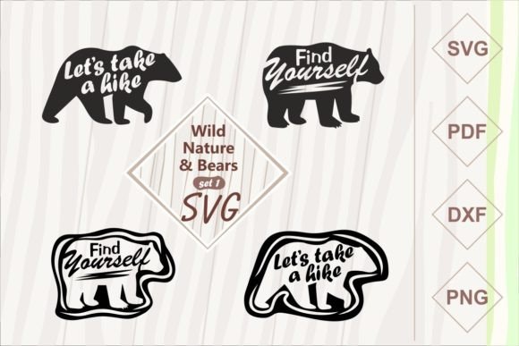 Wild Nature and Bears - SVG Set 1