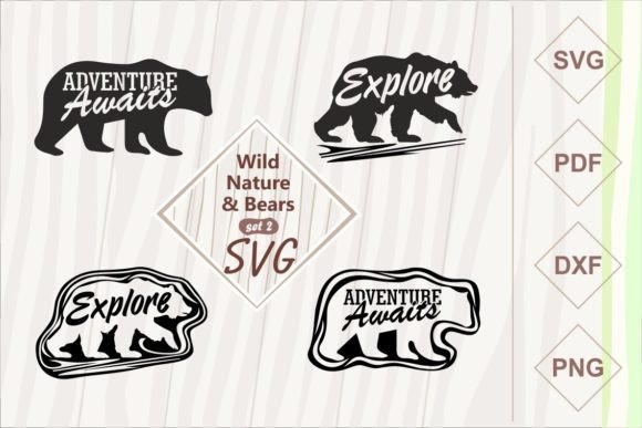 Wild Nature and Bears - SVG Set 2