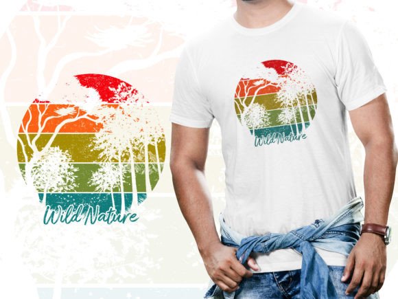 Wild Nature Outdoor Adventure T Shirt Graphics and Print Templates
