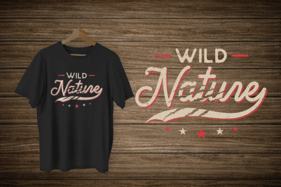 Wild Nature Typography T-shirt Design Graphics